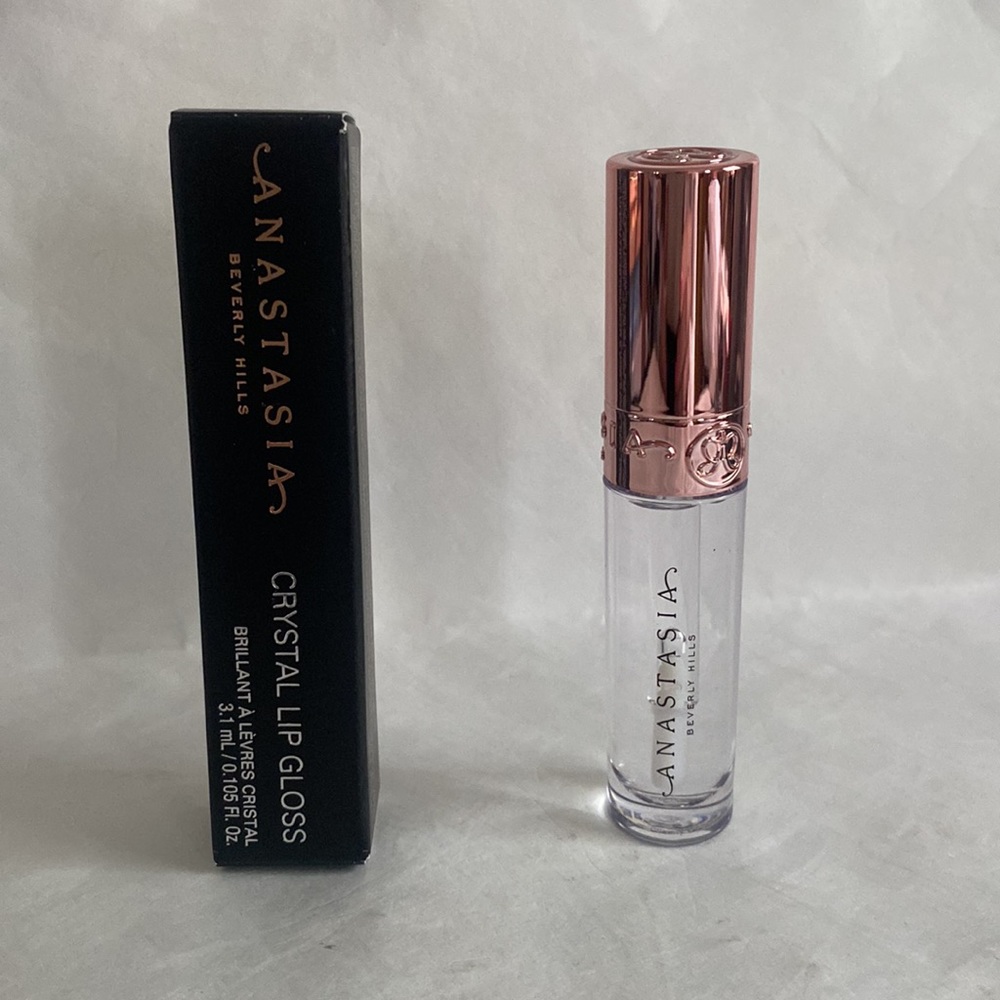ANASTASIA BEVERLY HILLS Crystal Lip Gloss in Glass Travel Size 0.1oz NIB